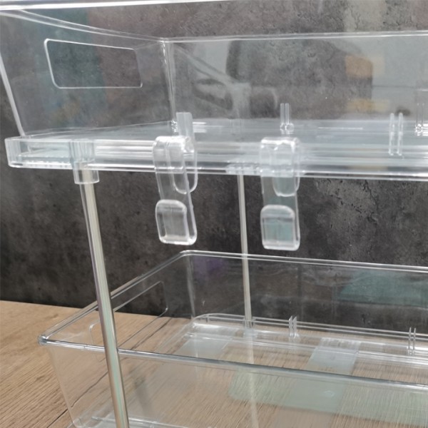 Bstsna  Slide-Out Under Sink Organizer with Hook for Bathroom and Kitchen, Cabinet