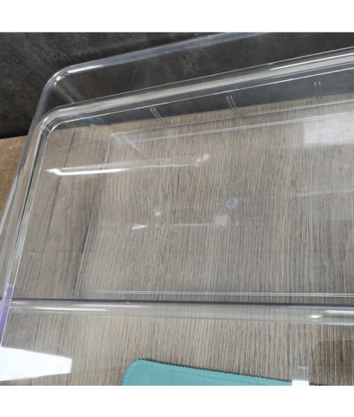 Bstsna Clear Snack Organizer for Pantry -Plastic Stackable Snack Storage Bins  w Lids and Handles Fridge Organizers and Storage w Dividers for Refrigerator,Bathroom,Food Storage